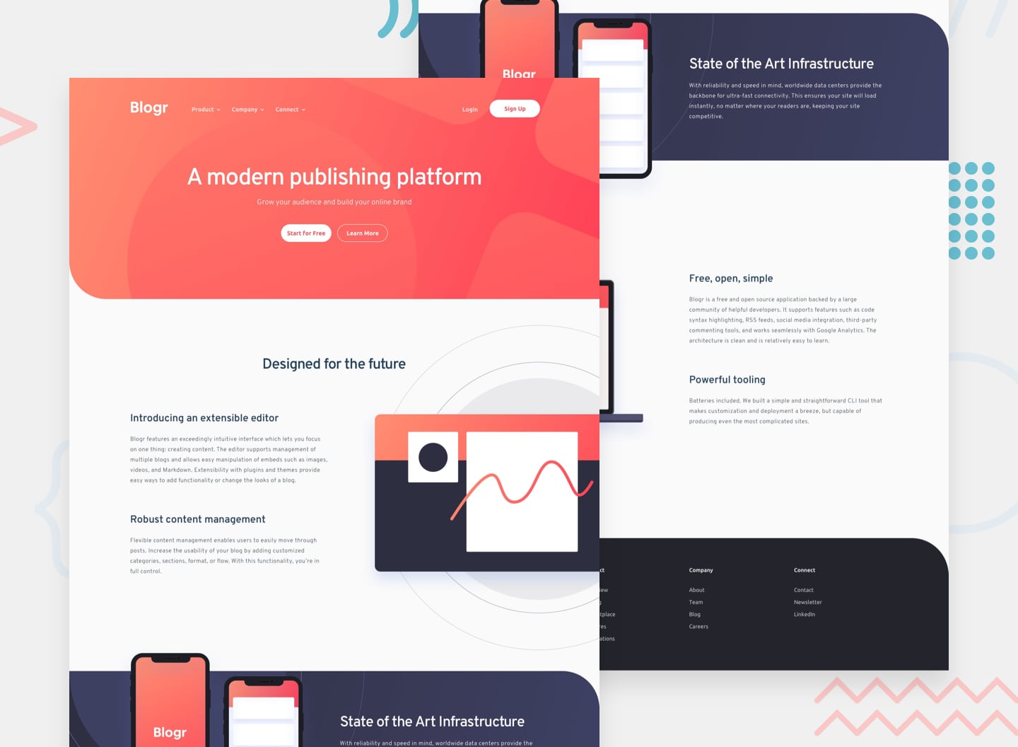 blogr-landing-page